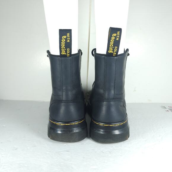 Dr. Martens Combs US M8/L9 Black Leather 8 Eyelets Lace-Up Ankle Combat Boots main image 15